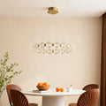 Minimalist Glass Shade Chandelier Luxury Island Light