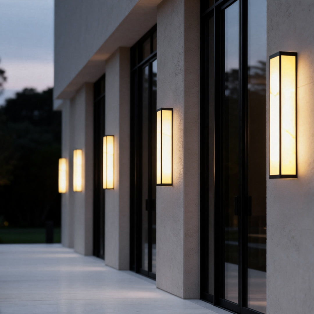Econic LED Outdoor Wall Light - Waterproof Metal Fixture for Patio and Garden
