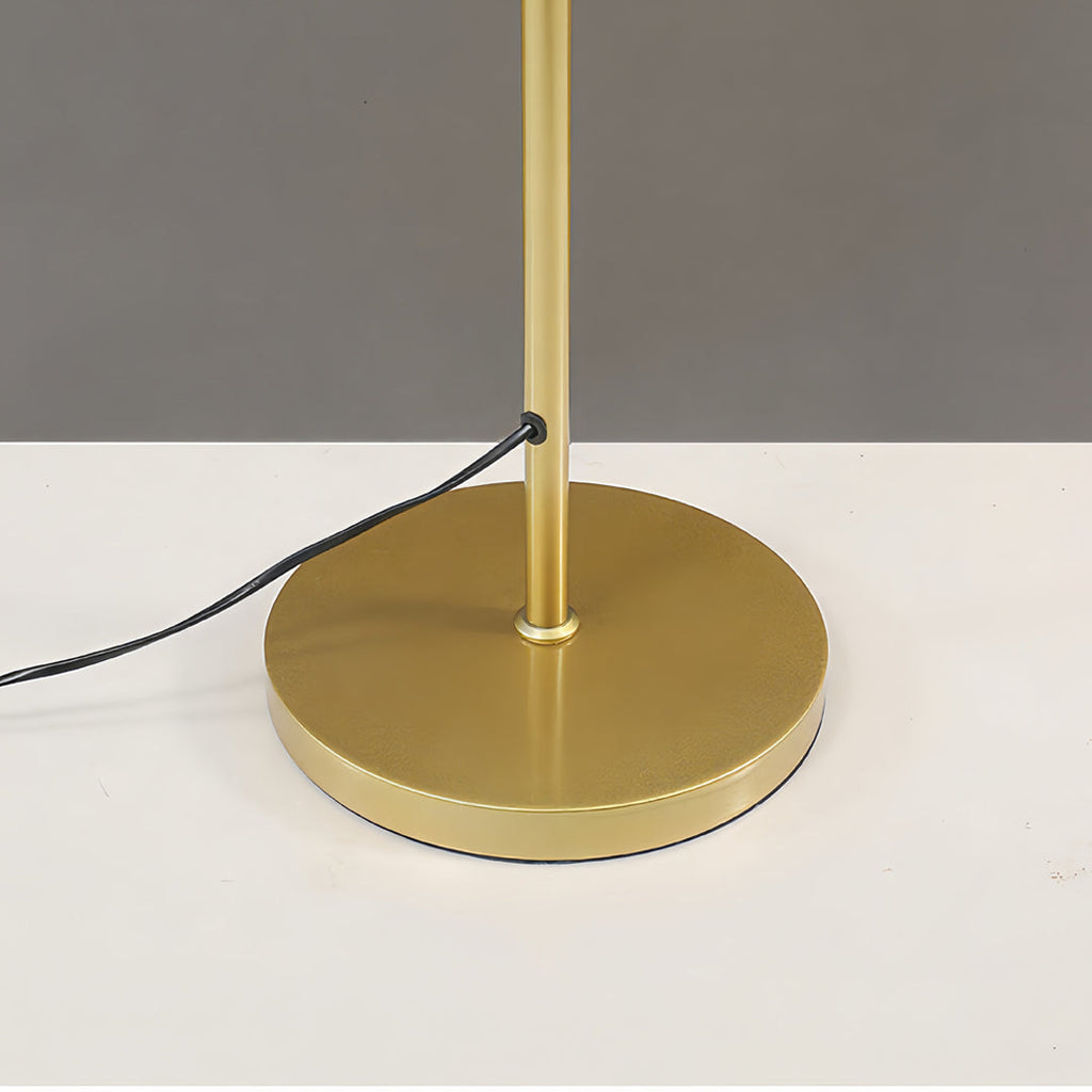 Modern 3-Light Gold Black White Globe Floor Lamp