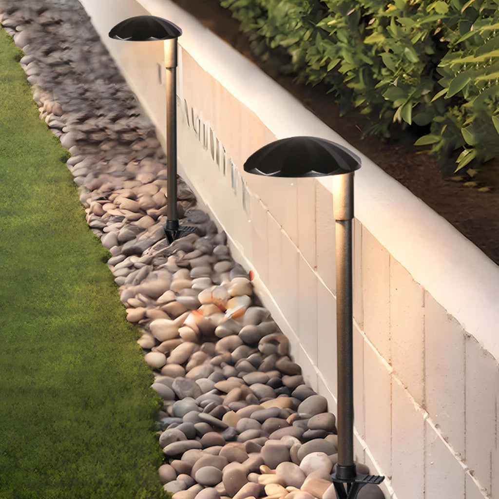 LED Outdoor Stake Lights - Stylish Waterproof Ground Lamps for Minimalist Gardens