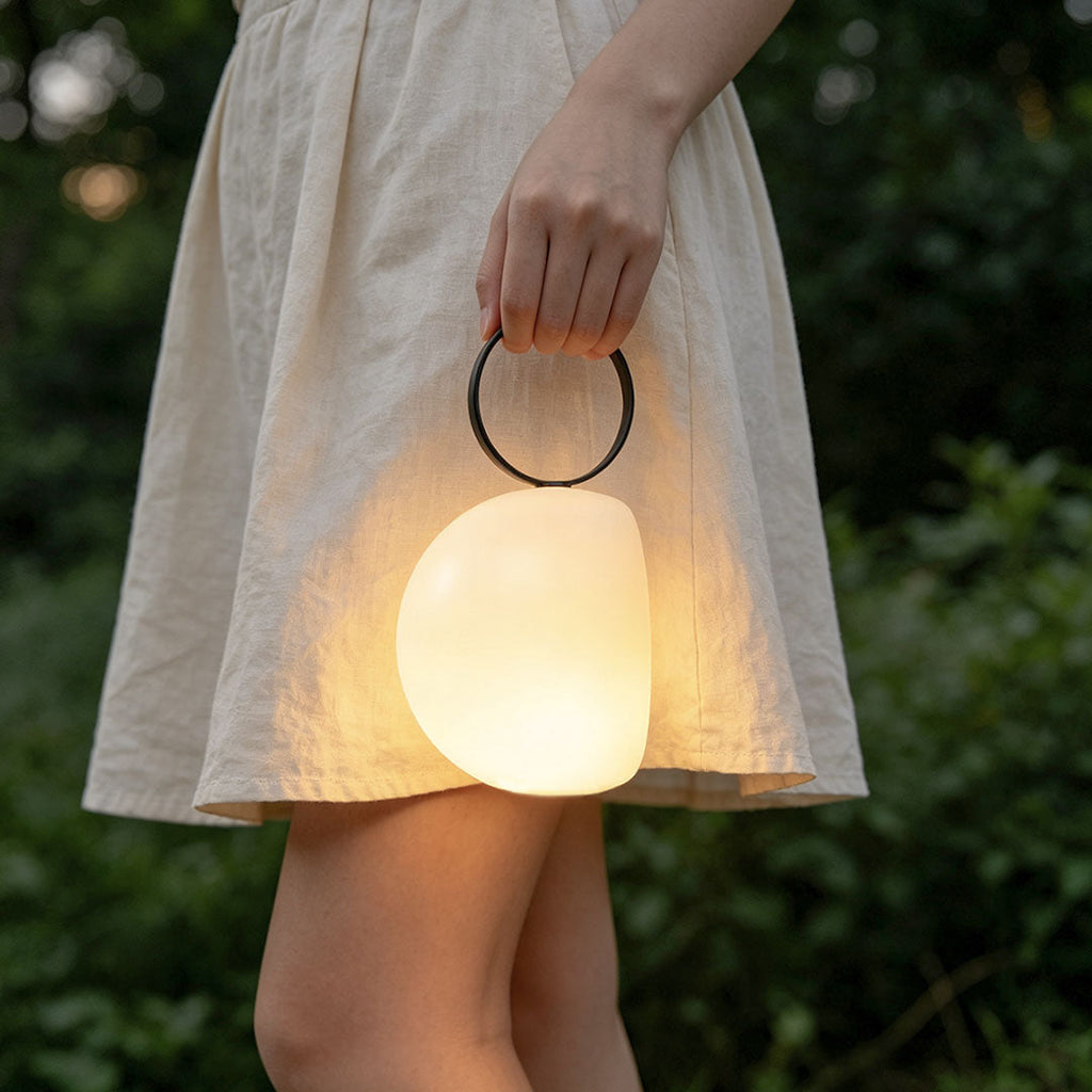 Portable Rechargeable Outdoor Table Lamp - LED Ambient Light for Camping and Patio Use