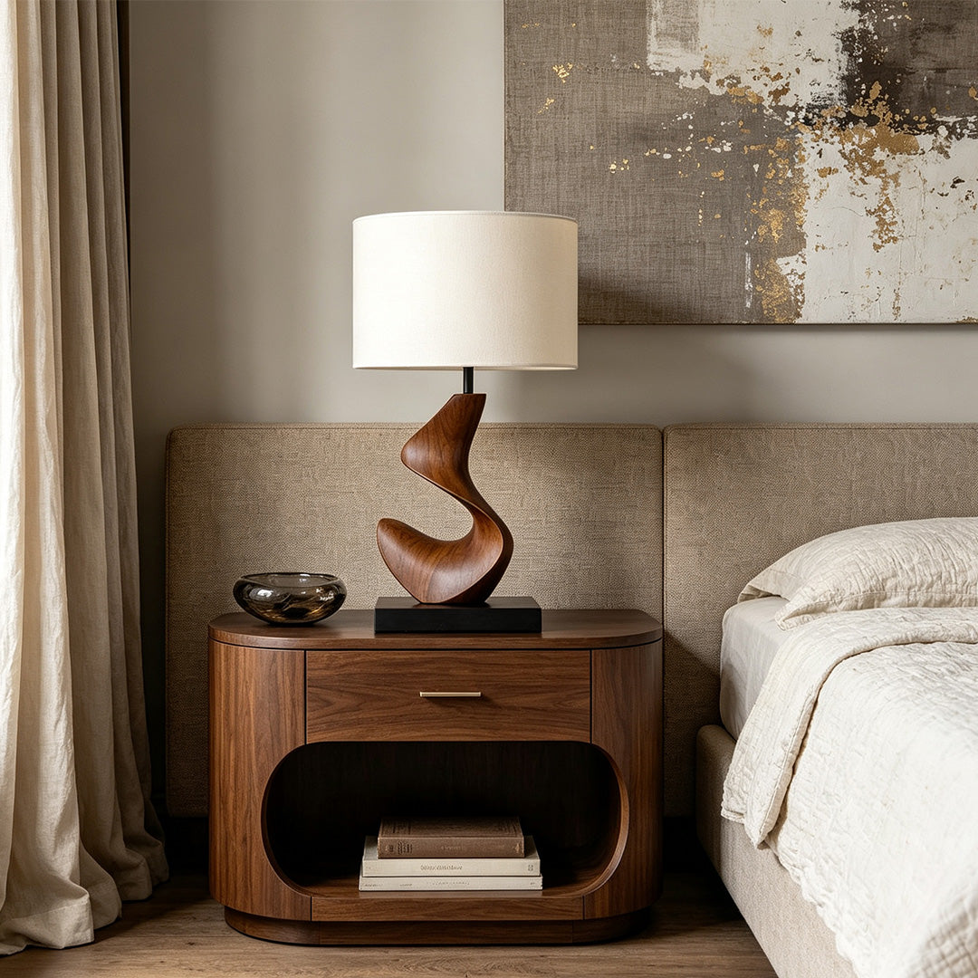 Fabric Resin Lampshade for Table Lamps - Ambient Decorative Light