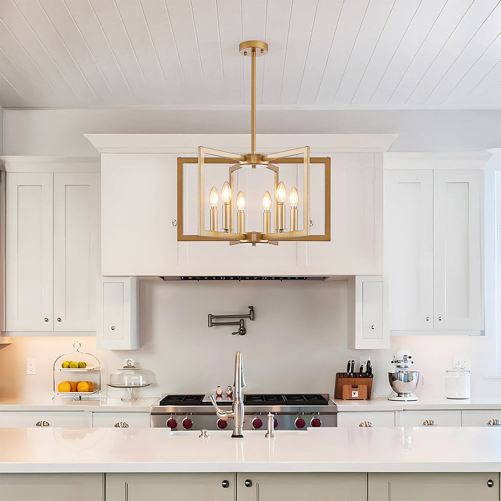 Candle Chandeliers Industrial Multi-Head Ceiling Lights
