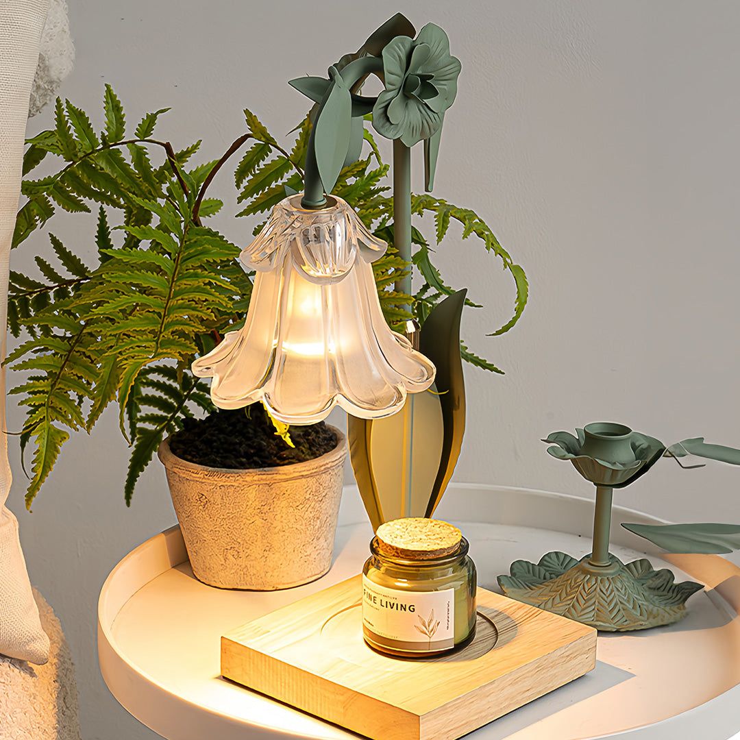 Melt Table Lamp - Elegant Fireless Scented Flower Night Light