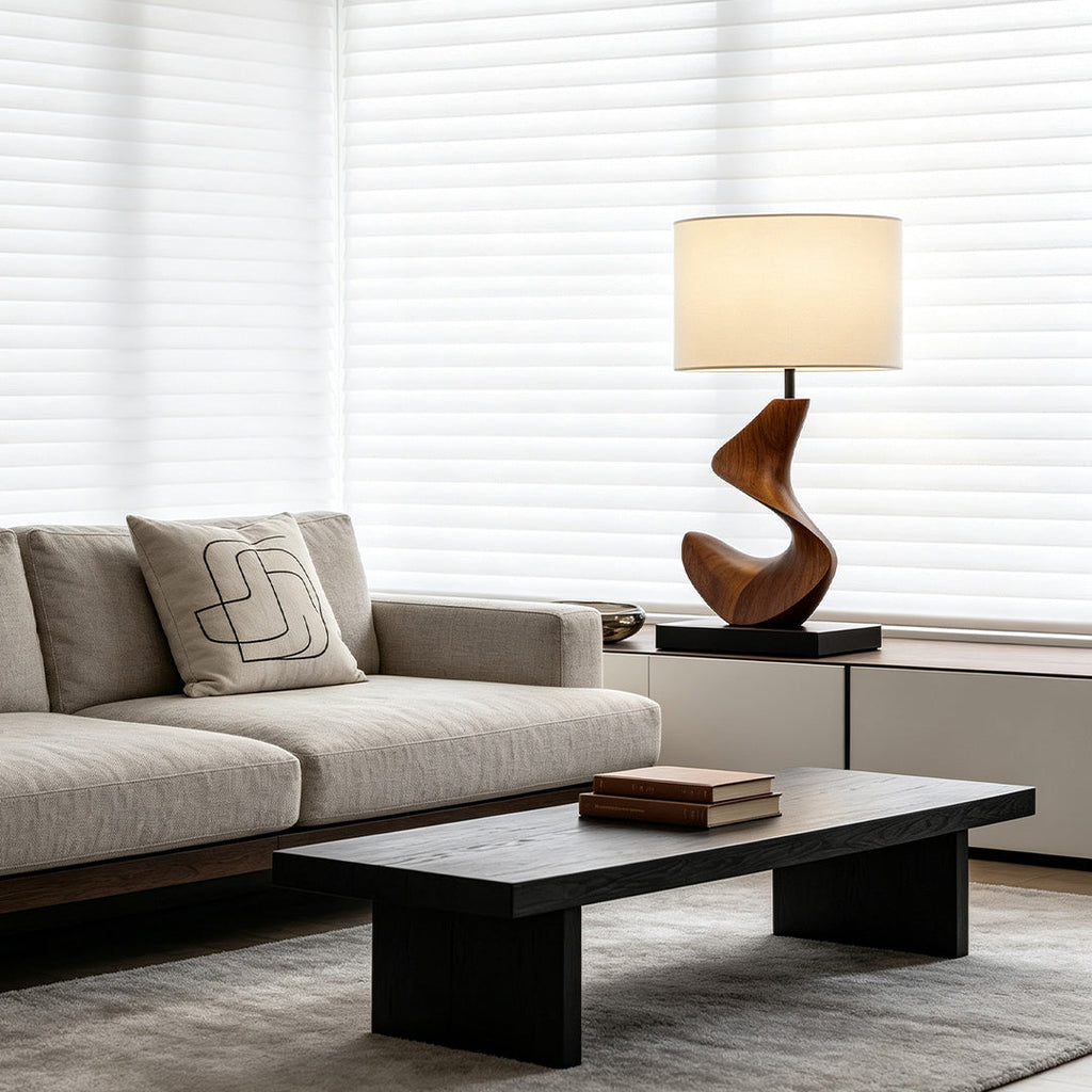 Fabric Resin Lampshade for Table Lamps - Ambient Decorative Light