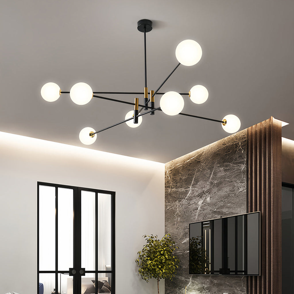 Branch Chandeliers Nordic Magic Black Gold Iron Ceiling Light