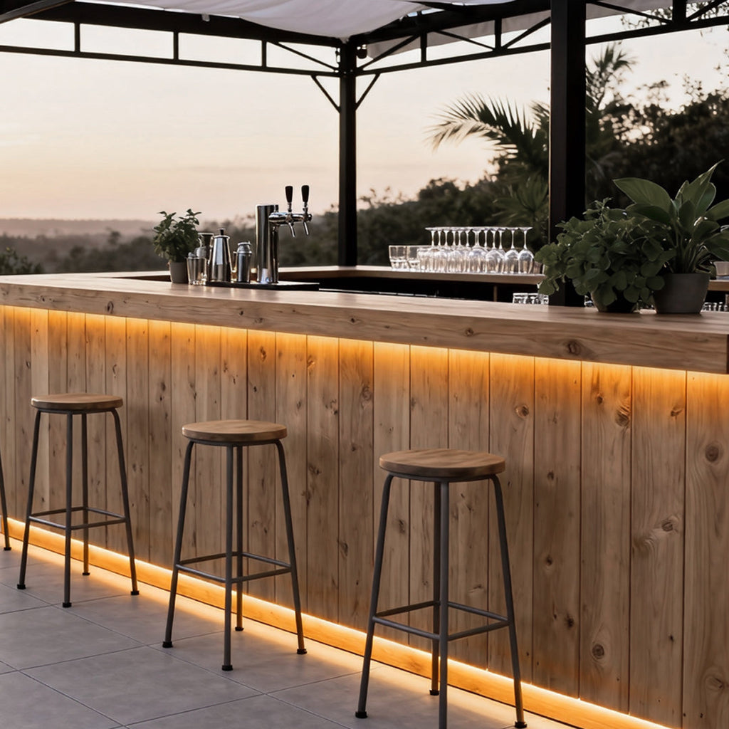 Exterior LED Step Lights Long Strip Decorative Lamp for Stairs, Pathways, and Gardens