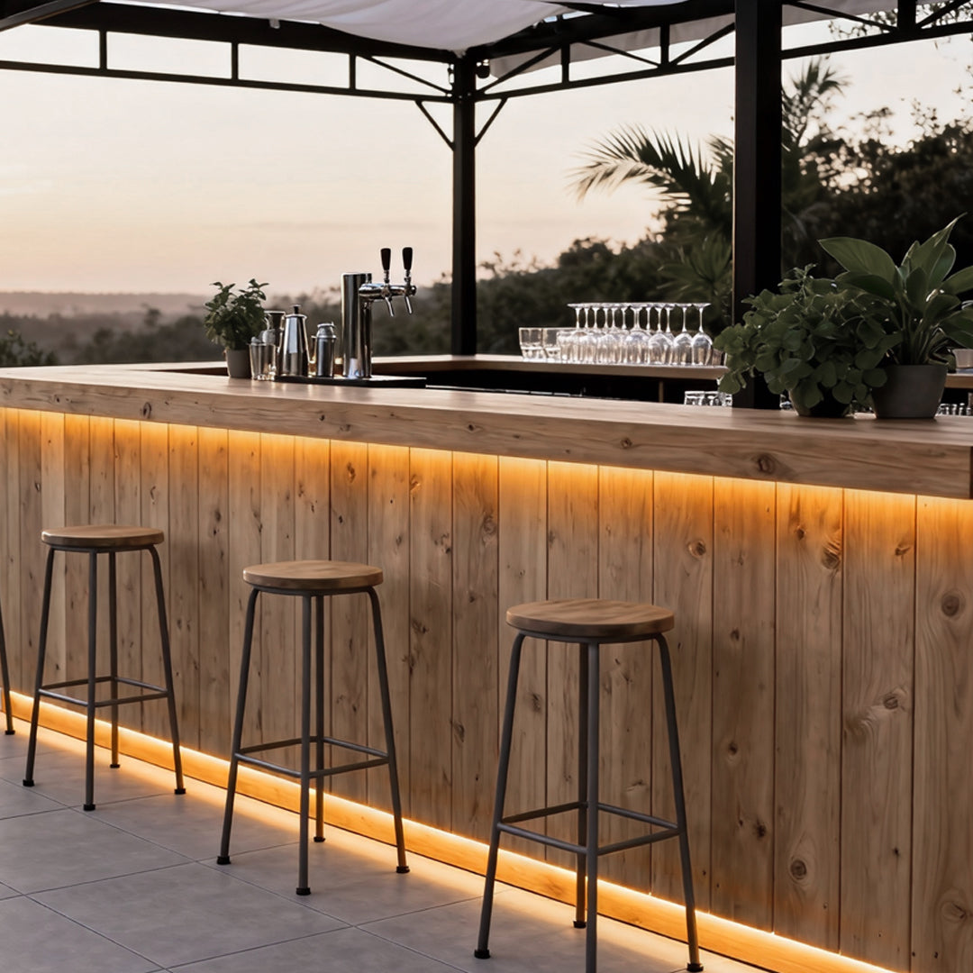 Exterior LED Step Lights Long Strip Decorative Lamp for Stairs, Pathways, and Gardens