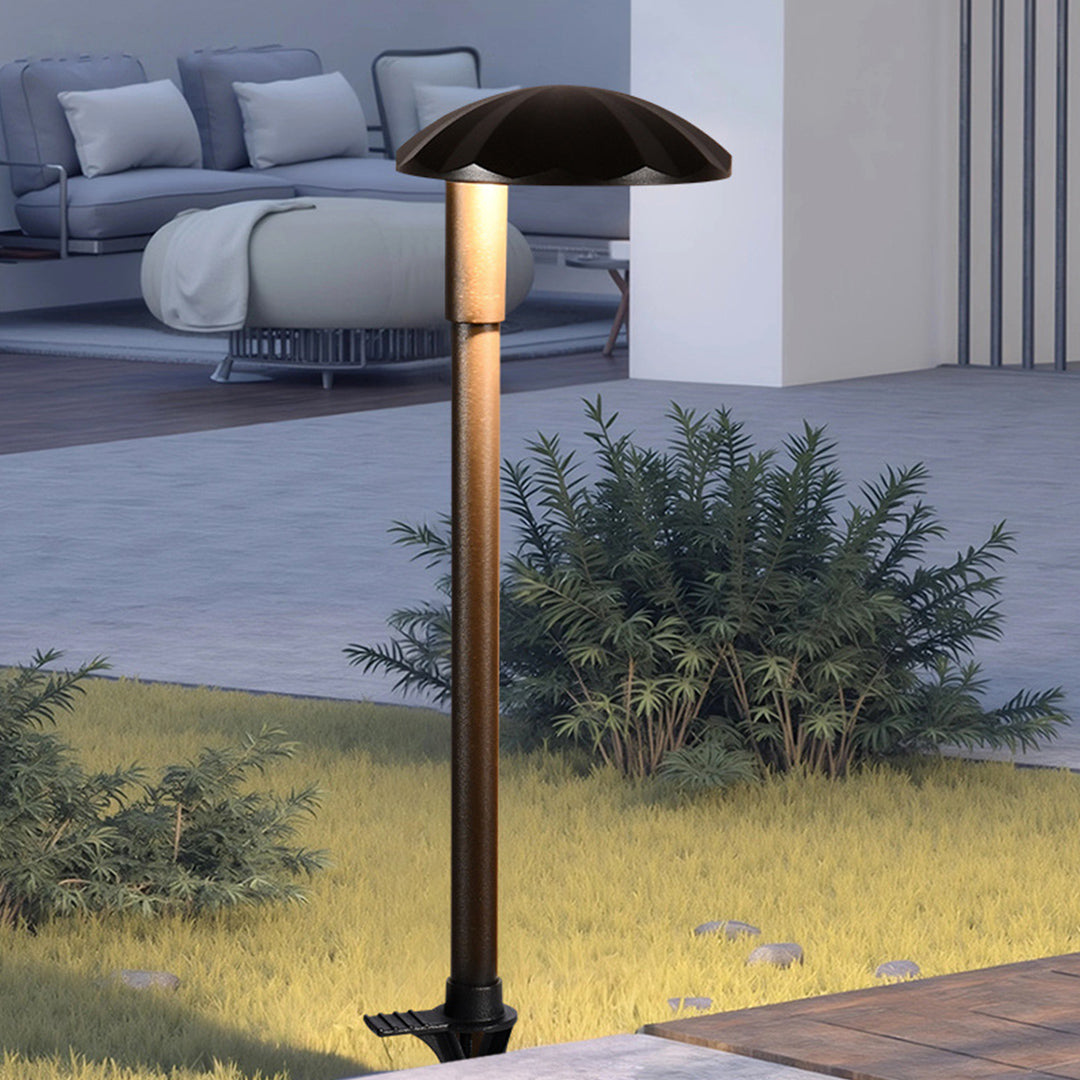 LED Outdoor Stake Lights - Stylish Waterproof Ground Lamps for Minimalist Gardens