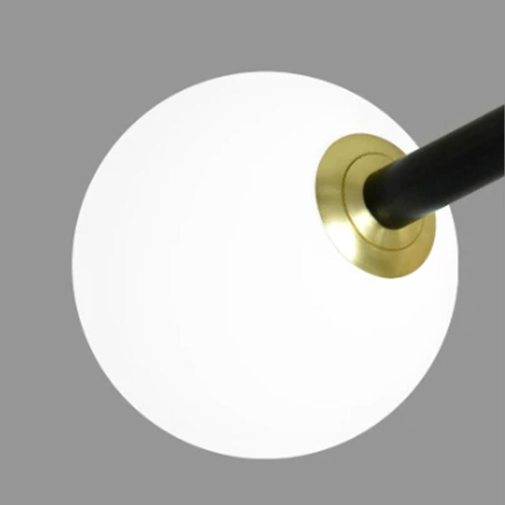 Black Semi Flush Mount Light for Sloped Ceilings - Minimalist Design
