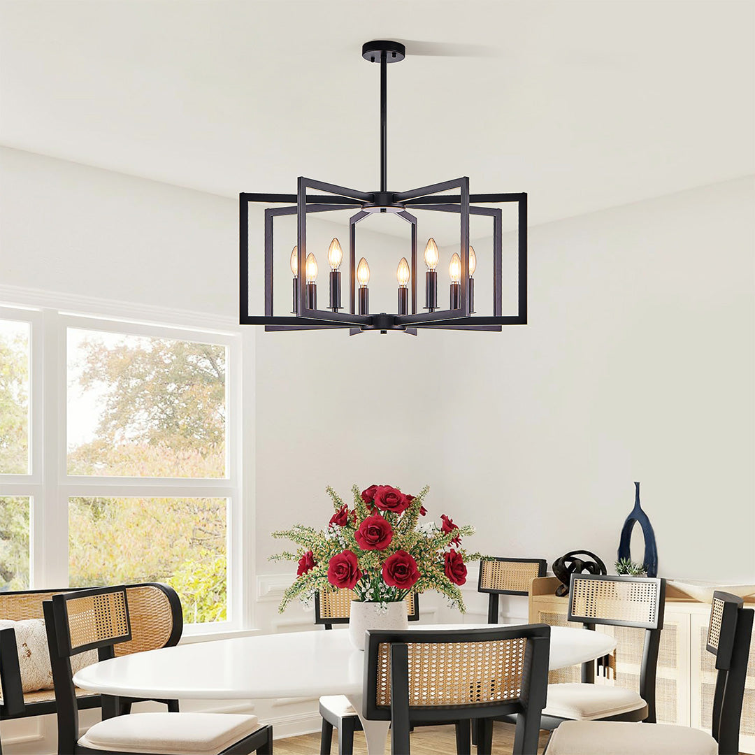 Candle Chandeliers Industrial Multi-Head Ceiling Lights