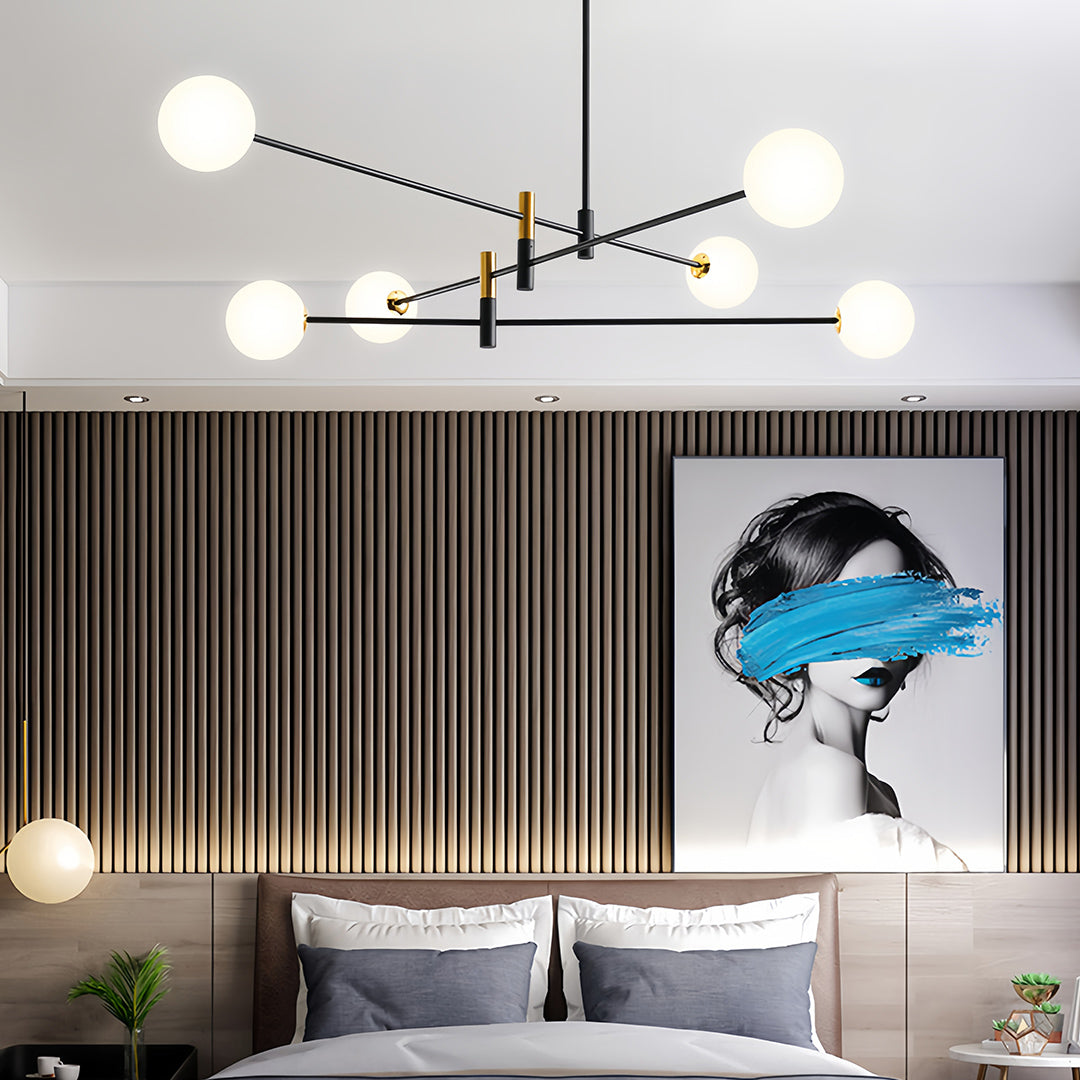 Branch Chandeliers Nordic Magic Black Gold Iron Ceiling Light