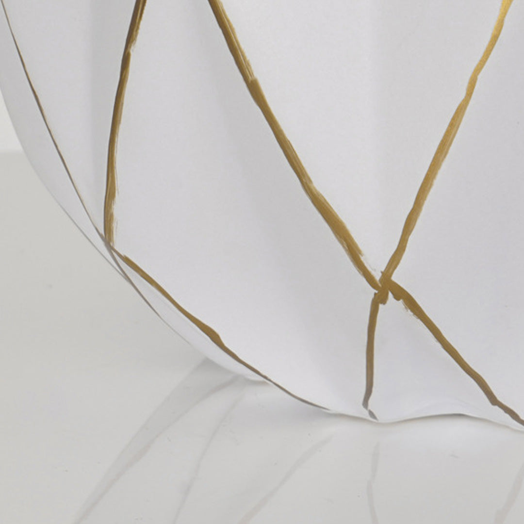 White Ceramic Table Lamp - Luxury Mid-Century Accent Light for Modern Decor