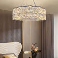 LED Crystal Chandelier Modern Elegant Lighting Minimalist Design