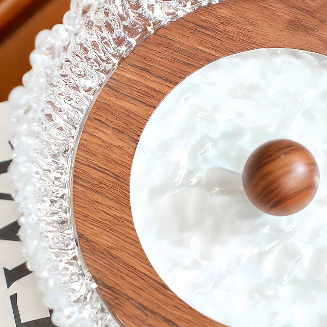 Acrylic Vintage Walnut Table Lamp - French Design Atmosphere Light
