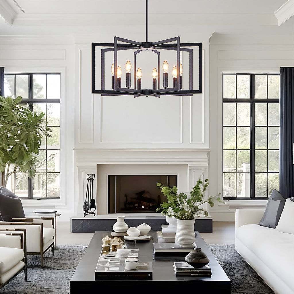 Candle Chandeliers Industrial Multi-Head Ceiling Lights