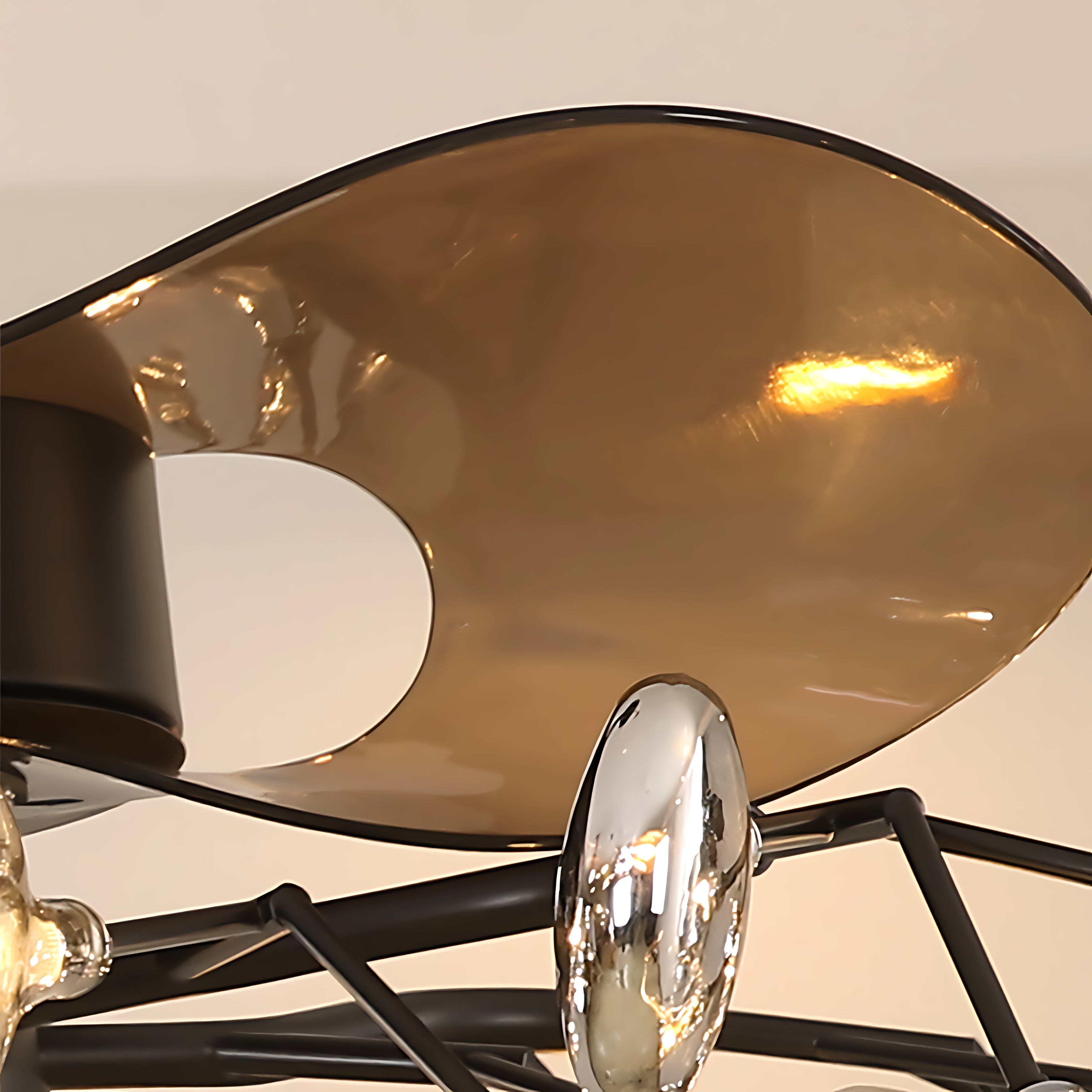 Glam Minimalist Luxury Ceiling Fan Light - Artistic Fan Lamp