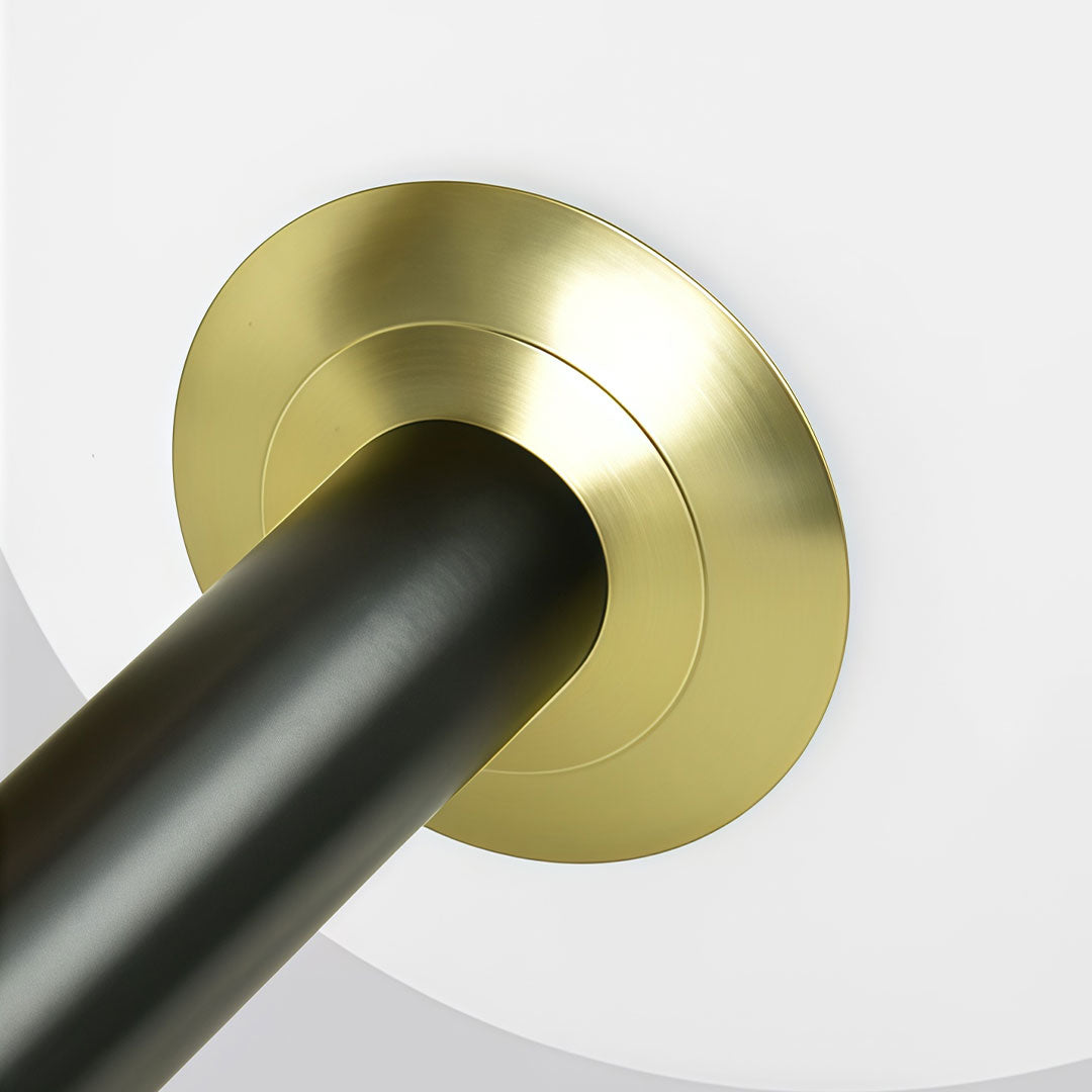 Black Semi Flush Mount Light for Sloped Ceilings - Minimalist Design
