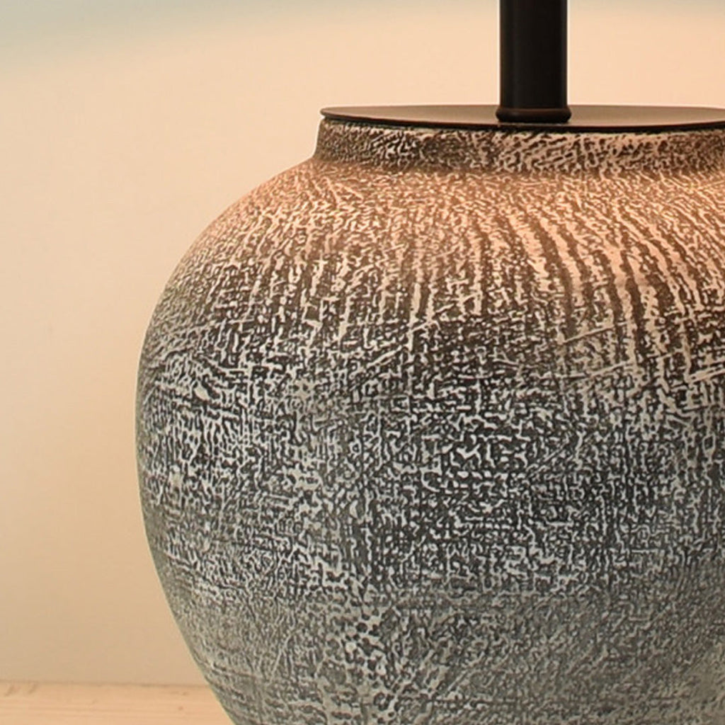 Ceramic Wabi-Sabi Table Lamp - Stylish Bedside Light Decor