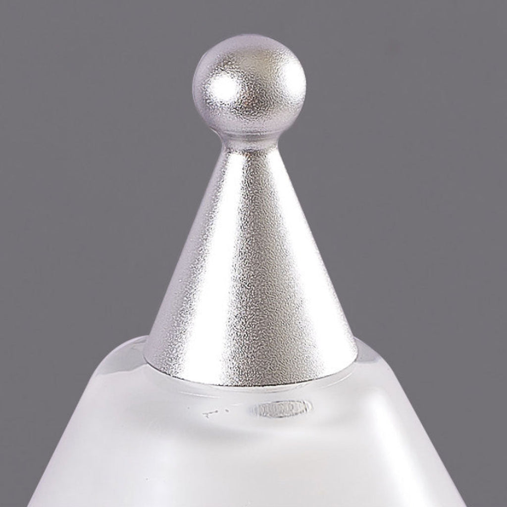 White Contemporary Cedar Christmas Tree Table Lamp - Modern Holiday Decor Lighting