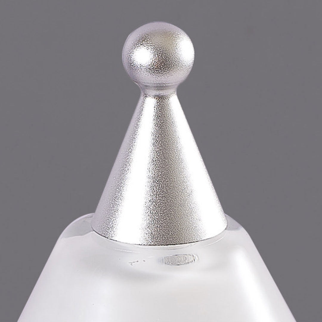 White Contemporary Cedar Christmas Tree Table Lamp - Modern Holiday Decor Lighting