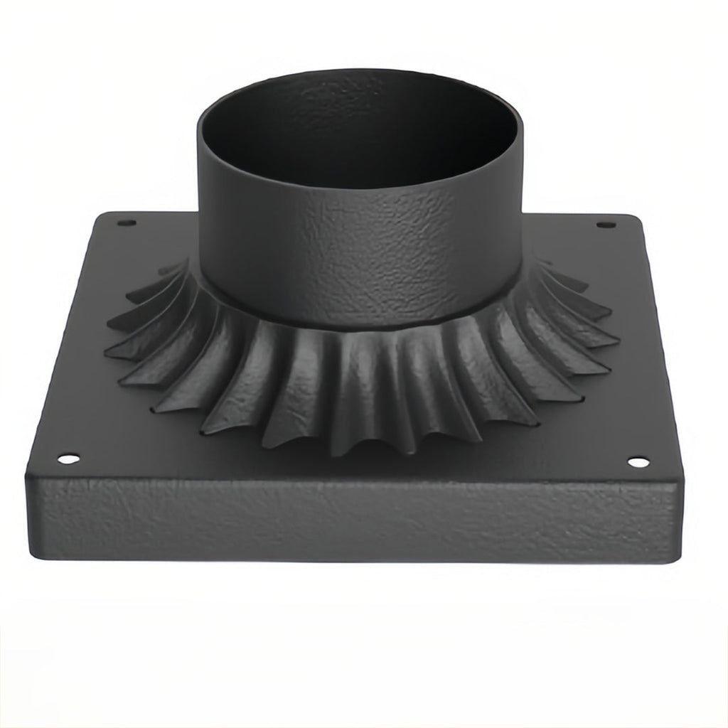 Black Retro Aluminum Path Lights - Frosted Glass Waterproof Outdoor Landscape Lighting
