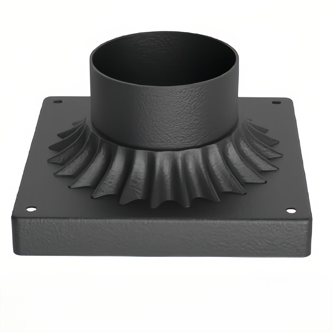 Black Retro Aluminum Path Lights - Frosted Glass Waterproof Outdoor Landscape Lighting