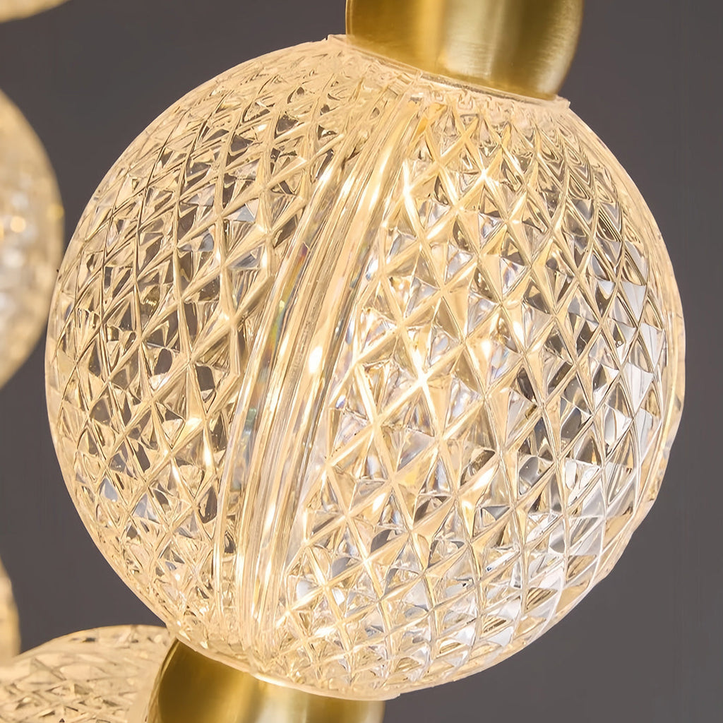 Minimalist Glass Shade Chandelier Luxury Island Light