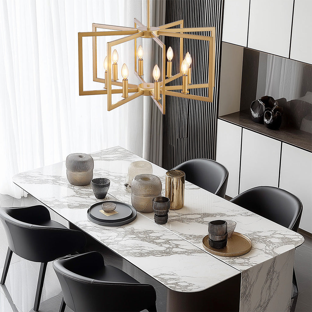 Candle Chandeliers Industrial Multi-Head Ceiling Lights