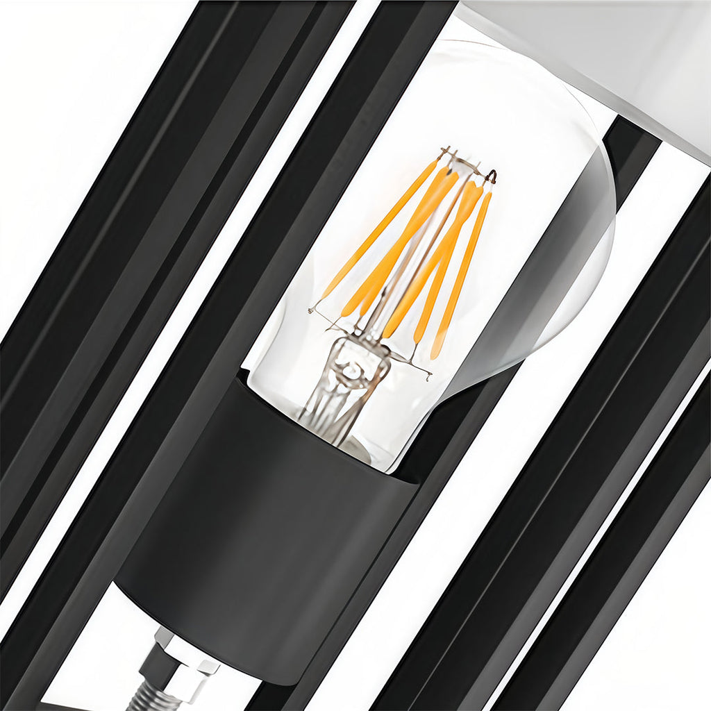 Black Retro Aluminum Path Lights - Frosted Glass Waterproof Outdoor Landscape Lighting