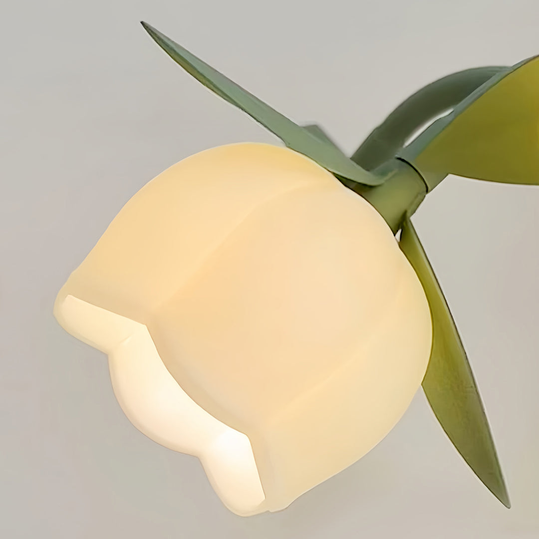 Artistic Vintage Green Table Lamp with Flexible Stems - Creative Lighting Solution