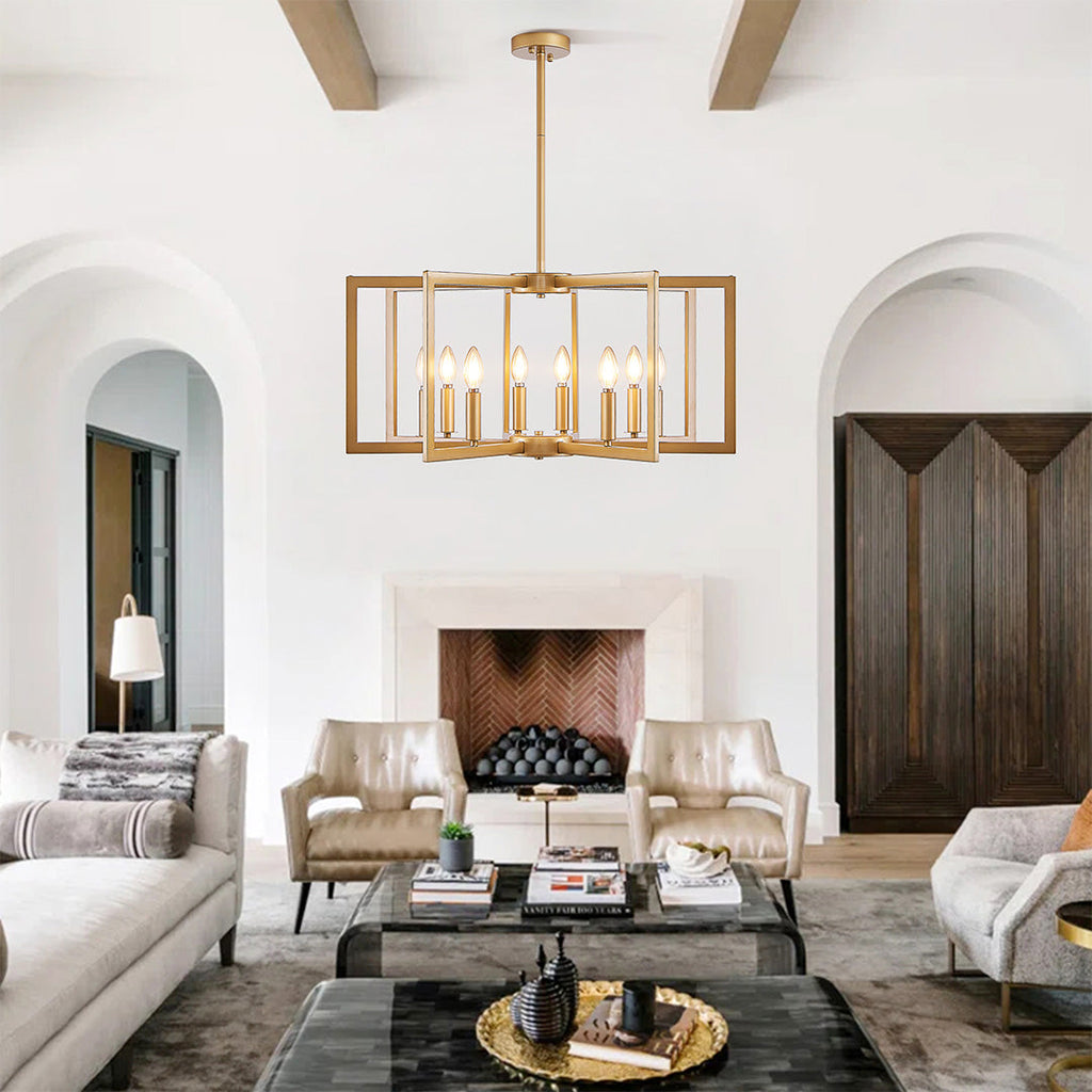 Candle Chandeliers Industrial Multi-Head Ceiling Lights