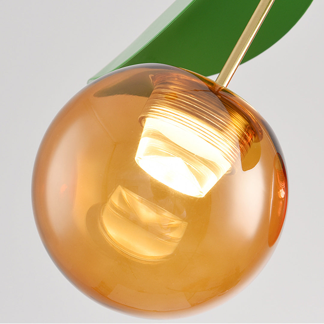 Glass Bulb Chandelier Nordic Cherry LED Art Decor