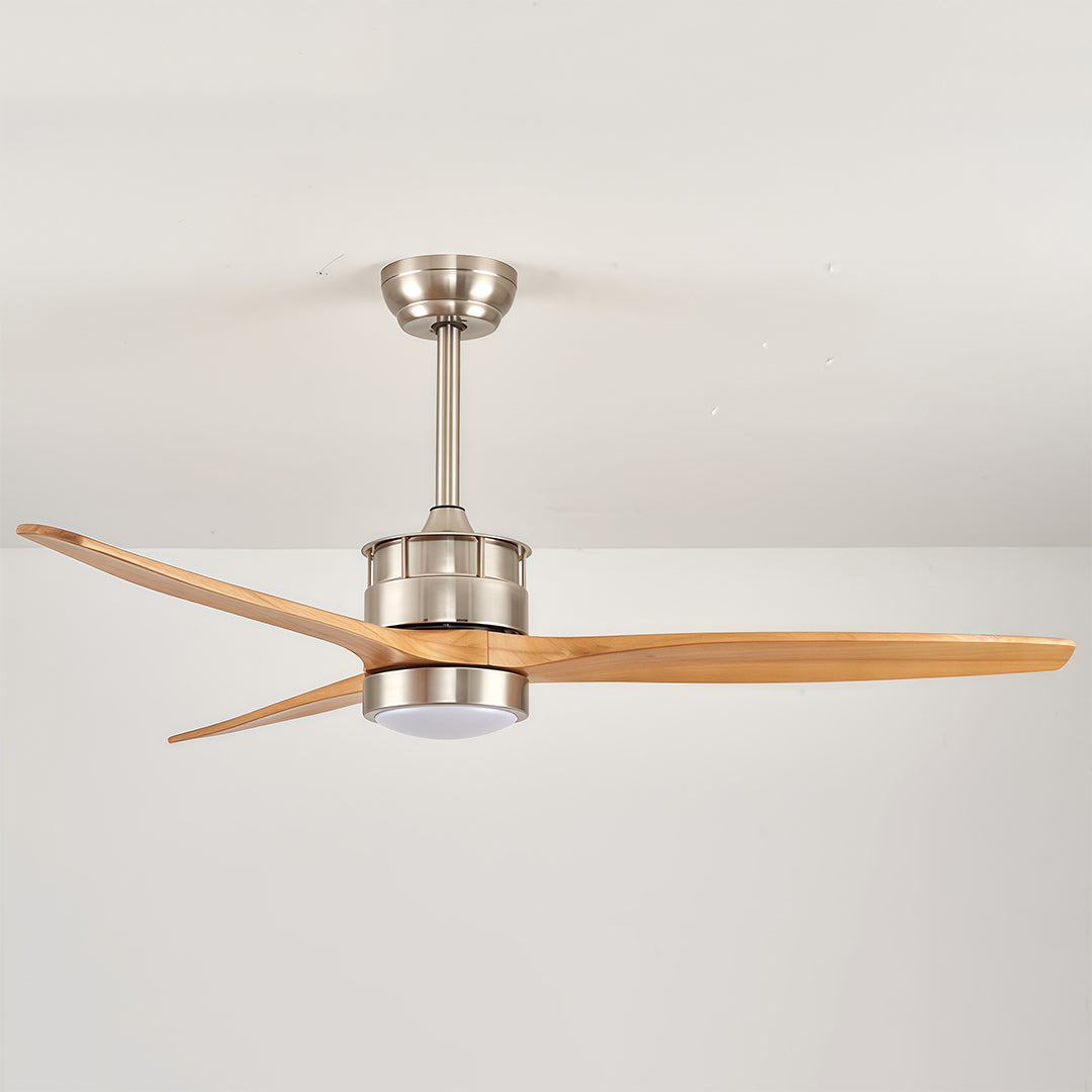 Contemporary LED Ceiling Fan with Remote Control and Light