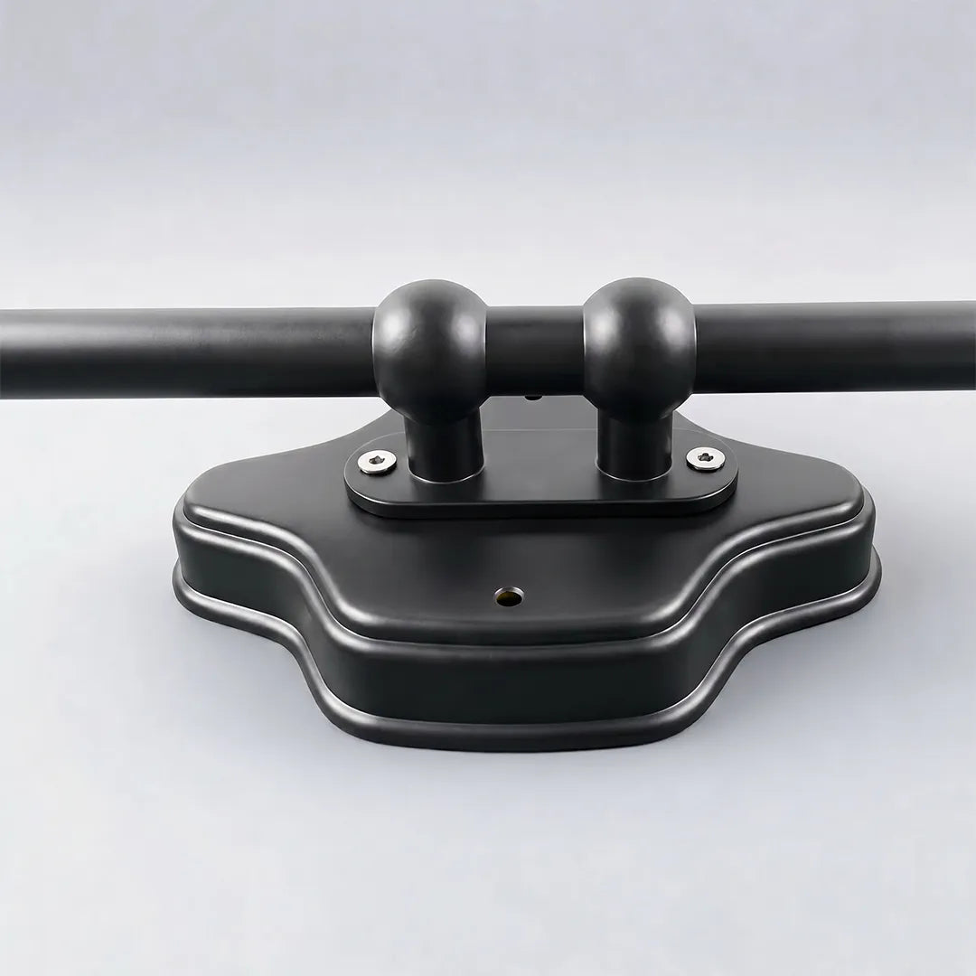 Outdoor Black Wall Light - Retro Trumpet-Shaped Fixture
