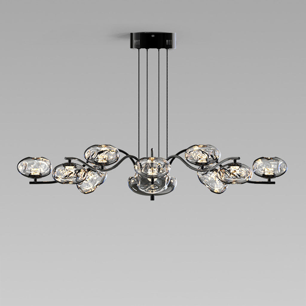 Modern Full Spectrum LED Chandelier - Magic Bean Glass Light