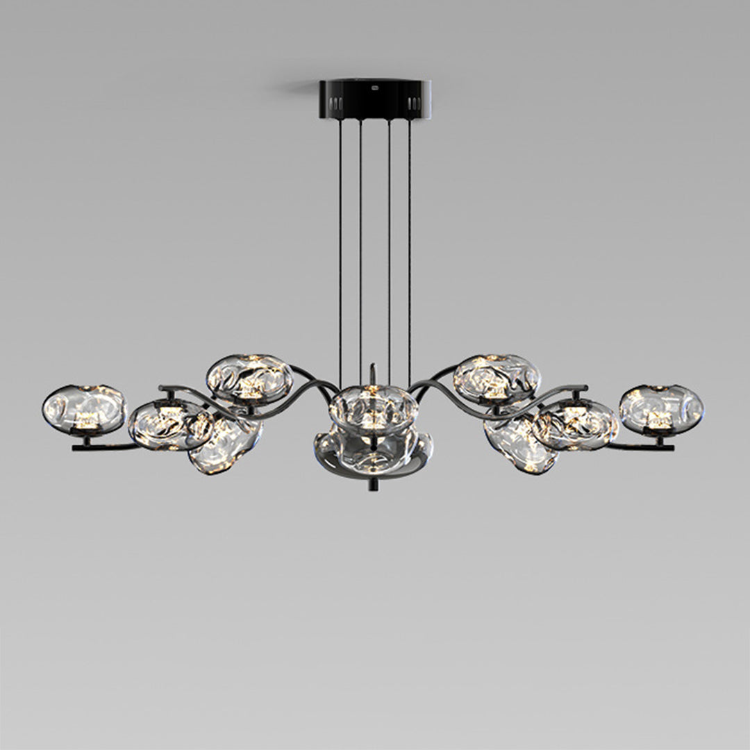 Modern Full Spectrum LED Chandelier - Magic Bean Glass Light
