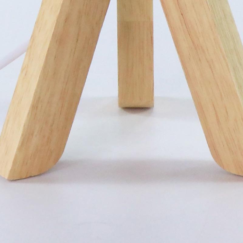 15 Inch Modern Wood Tripod Table Lamp - Stylish Lighting for Home Decor