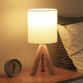 15 Inch Modern Wood Tripod Table Lamp - Stylish Lighting for Home Decor