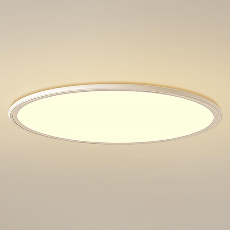 16" Modern LED Ultrathin Black & White Flush Mount Ceiling Light