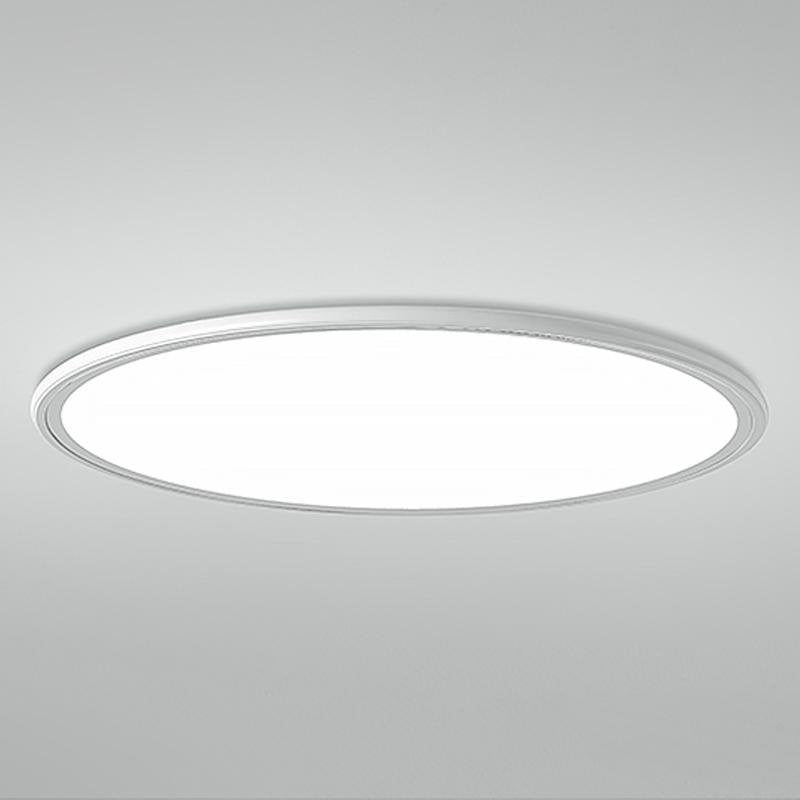 16" Modern LED Ultrathin Black & White Flush Mount Ceiling Light