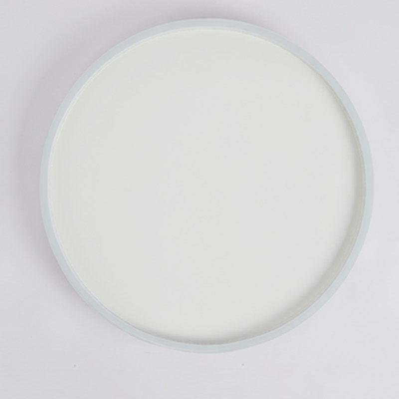 Modern Dimmable LED Flush Mount Ceiling Light with Hollow Edge