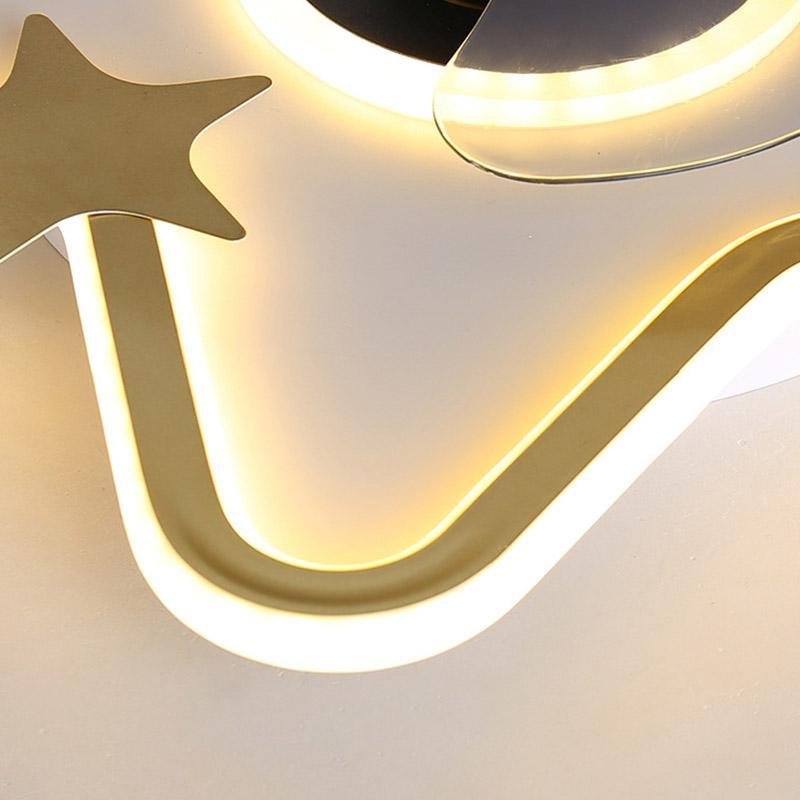 LED Star Ceiling Fan for Kids with Lights and Remote