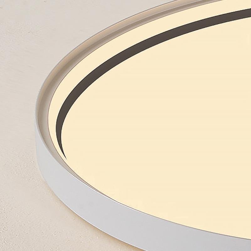 16" LED Acrylic Circle Flush Mount Light - Modern Edge Design