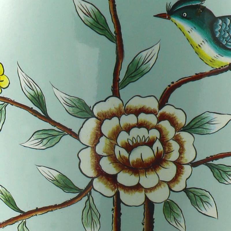23 Inch Oriental Branches and Birds Porcelain Table Lamp - Elegant Home Decor, Chinese Inspired, Decorative Lighting, Fine Art Lighting, Unique Design, Handcrafted Ceramic Lamp, Living Room Accent, Gifts for Home.