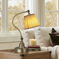 Industrial Metal Desk Lamp with Adjustable Curved Arm Lighting