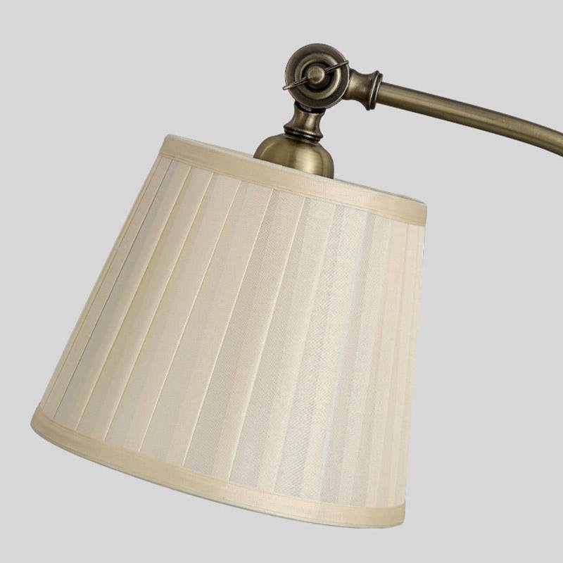 Industrial Metal Desk Lamp with Adjustable Curved Arm Lighting