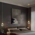 Modern Stone Shape LED Crystal Pendant Light – Elegant Lighting Fixture for Home Decor