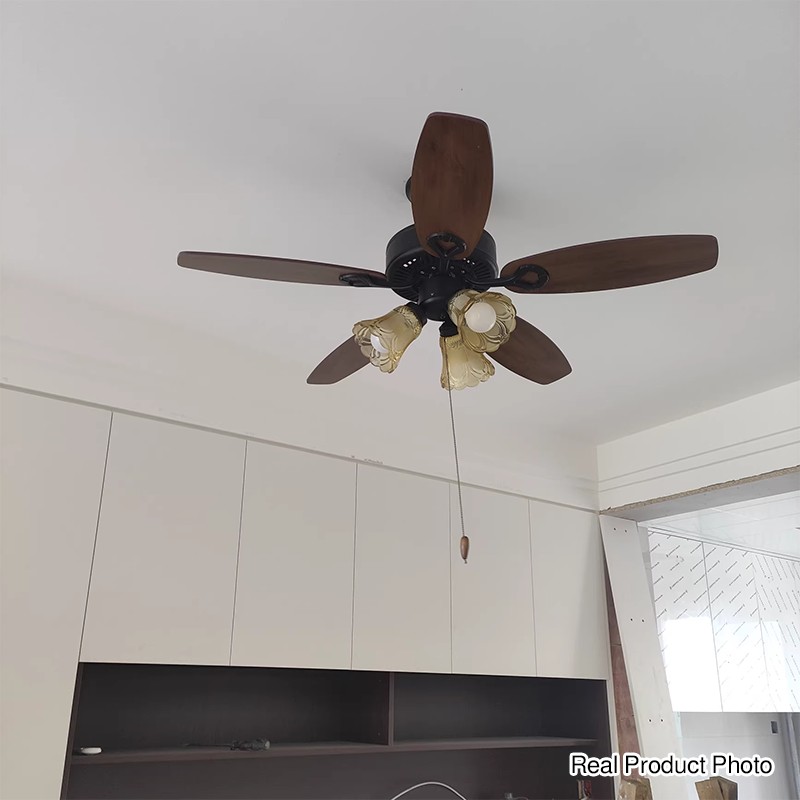 Traditional European Bell Shade Ceiling Fan Light for Living Room

Enhance your living space with our exquisite Traditional European Bell Shade Ceiling Fan Light. This elegant fixture seamlessly blends functionality and style, featuring a stunning bell-sh