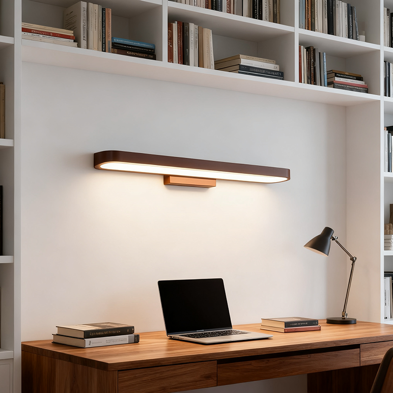 Modern Minimalist Circular LED Vanity Light Mirror Sconce for Bathroom